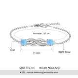 925 Silver Infinity Bracelet Boho Ladies Collection