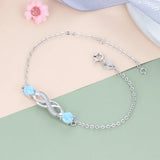 925 Silver Infinity Bracelet Boho Ladies Collection