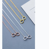 925 Silver Infinity Pendant Necklace for Women