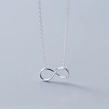 925 Silver Infinity Pendant Necklace for Women