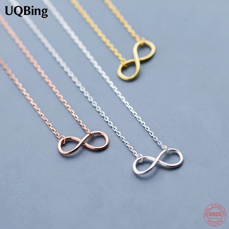 925 Silver Infinity Pendant Necklace for Women