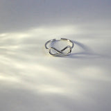 925 Silver Infinity Ring Eternity Open Charms Gift Love Symbol Rings For Women