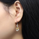 925 Silver Infinity Daisy Bee Drop Earrings Delicate Jewelry Christmas Gift