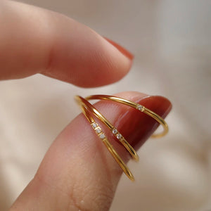 925 Silver Zircon Circle Ring For Women, Jewelry Gift
