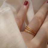 925 Silver Zircon Circle Ring For Women, Jewelry Gift