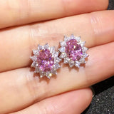 925 Silver Princess Diamond Earrings Proposal