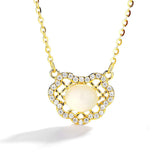925 Silver Hetian Jade Pendant Chinese Style Necklace