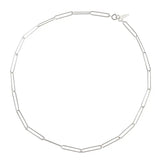 925 Silver Ins Pop Chain Choker Necklace Women Party Jewelry