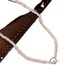 Sterling Silver Chain Choker Necklace for Women