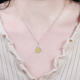 925 Sterling Silver Celtic Sunflower Pendant Necklace