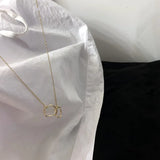 925 Sterling Silver Geometric Necklace Charm Pendant Choker