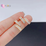 925 Silver Geometric Stud Earring Heart Pendant Multi-style Jewelry