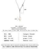 Sterling Silver Baroque Pearl Pendant Necklace for Women