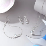 925 Silver Moonstone Pendant Necklace Women Fine Jewelry