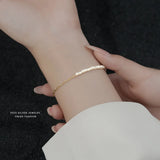 925 Silver Irregular Pearl Chain Bracelet for Women
