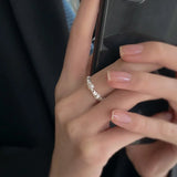 925 Silver Pearl Ring for Women Fine Jewelry Accessories