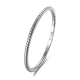 925 Sterling Silver Irregular Ring Retro Style Jewelry