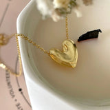 925 Silver Heart Pendant Choker Women Jewelry Necklace