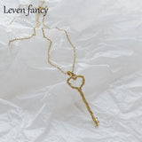 925 Silver Skeleton Keys Charm Necklace for Women