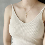 925 Silver Skeleton Keys Charm Necklace for Women