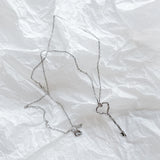 925 Silver Skeleton Keys Charm Necklace for Women