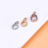 925 Silver Jadeite Wax Amber Pendant Necklace Seed Buckle Clip