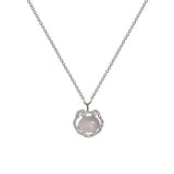 925 Silver Jade Safety Lock Necklace for Women Girl Birthday Gift