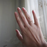 925 Silver Japanese Pav? Crystal Ring Light Vintage Wedding Party 14k Plating