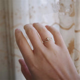 925 Silver Japanese Pav? Crystal Ring Light Vintage Wedding Party 14k Plating