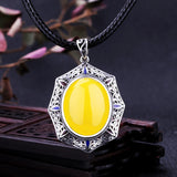 925 Sterling Silver Ellipse Shape Pendant Blank Tray for Jewelry Accessories