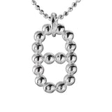 925 Silver Bead Pig Nose Pendant Necklace Women Accessories