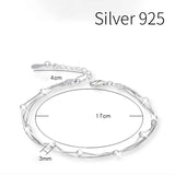 925 Silver Beads Bracelet For Women Lucky Charm Chains Female Chain