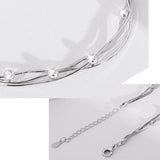 925 Silver Beads Bracelet For Women Lucky Charm Chains Female Chain