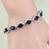 925 Sterling Silver Zircon CZ Bracelet for Women
