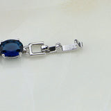 925 Silver Zircon CZ Charm Bracelet For Women