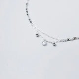 925 Silver Anklet Chain Bracelet for Girls Women Foot Decoration