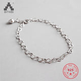 925 Silver Hollow Heart Bracelet for Lover Birthday