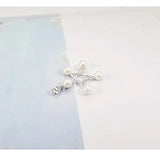 925 Silver Star Pearl Pendant Necklace for Women