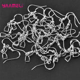 925 Sterling Silver Earrings Clasps Hooks Fittings DIY Making Accessories