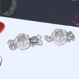 925 Sterling Silver Flower Clasps and Hooks Jewelry Findings