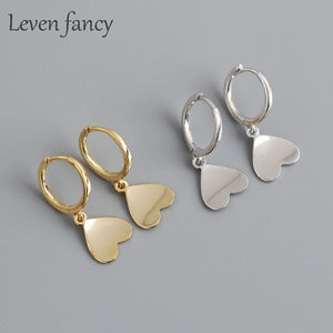 925 Silver Shinny Love Heart Cartilage Earring