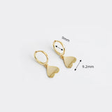 925 Silver Shinny Love Heart Cartilage Earring