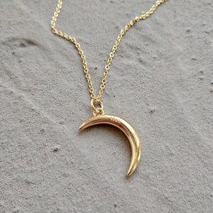 925 Silver Moon Pendant Necklace Crescent Choker Gift