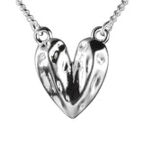925 Silver Heart Pendant Necklace High Femme Accessories