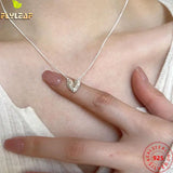 925 Silver Heart Pendant Necklace High Femme Accessories