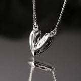 925 Silver Heart Pendant Necklace High Femme Accessories