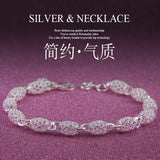 925 Silver High Woman Leafretro Bracelet Charm Bracelet