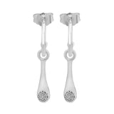 925 Silver Modern LovePods Earrings, CZ Dangle Earrings, DIY Women Jewelry Gift