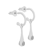925 Silver Modern LovePods Earrings, CZ Dangle Earrings, DIY Women Jewelry Gift