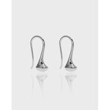 925 Silver Prince Rupert's Drop Earrings Platinum Plated Femme Jewelry
